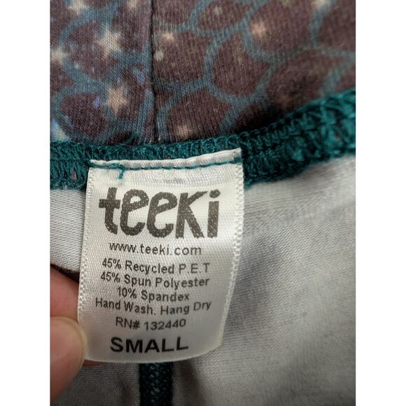 Teeki Mermaid Fairy Queen Teal Crop Bell Bottom - Picture 4 of 14